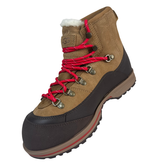 Ugg Bracken Lace Chestnut Suede Leather Boots Women’s Size 9 - Picture 4 of 11